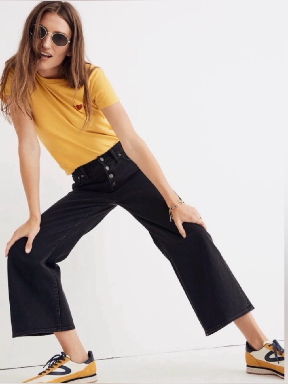 Madewell The Perfect Vintage Raw Hem Corset High Waist Straight Leg Jeans Black